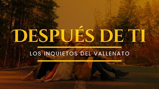 Después De Ti Los Inquietos Del Vallenato Video Letra [upl. by Assirk]