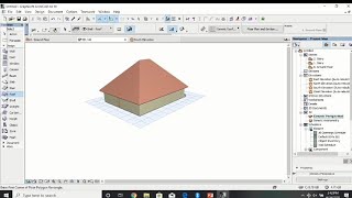 ArchiCAD Basic Lesson How to build a simple house in 5 minutes [upl. by Cullen]