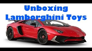 Toy Unboxing Lamborghini Aventador and Huracan [upl. by Sivraj]