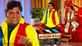 Govinda amp Kader Khan Shooting For quotDulhe Rajaquot 1998  Flashback Video [upl. by Heeley]