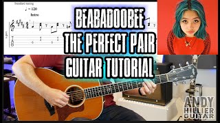 How to play beabadoobee The Perfect Pair Guitar Tutorial Lesson [upl. by Anirbak]