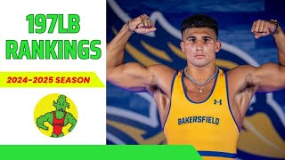 197lb Preseason RANKINGS  20242025 NCAA Wrestling Season [upl. by Notlrahc]