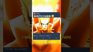 Narutos Baryon Mode X Habibi edit 😎😎 shorts narutoedit animeedit [upl. by Marcia]