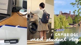 cambridge med student vlog 🌼  studying at the library supervisions practicals [upl. by Dorelle848]