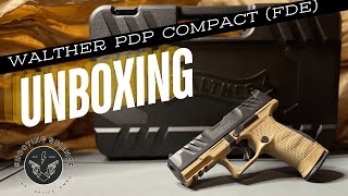 Walther PDP Compact FDE Unboxing Slide removal and trigger pull [upl. by Ccasi183]