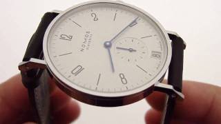 Nomos Tangente Datum KeepTheTimecom [upl. by Singband]