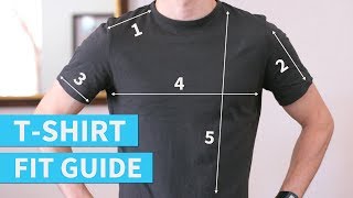 How Your TShirts Should Fit  TShirt Fit Guide for Men [upl. by Hgeilyak]