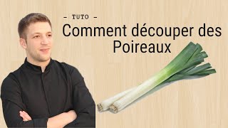 Comment nettoyer et découper du Poireau [upl. by Ecilahc]