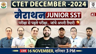 CTET December 2024  मैराथन  JUNIOR SST  2 जांचे अपनी तैयारी TargetOn [upl. by Sundstrom]