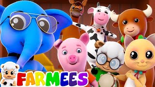 Animal Sound Song  Kindergarten Nursery Rhymes by Farmees [upl. by Mihalco]