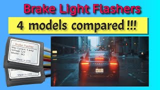 Four brake light flashers compared Dynamic lockout feature and more [upl. by Lekzehcey]