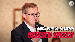 JanChristian Dreesen speech after 10 defeat at Aston Villa  Champions League [upl. by Niak]