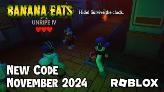 Roblox Banana Eats New Code November 2024 [upl. by Aitropal275]