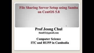 File Sharing Server using Samba on CentOS 58  part 22 [upl. by Ahcorb]