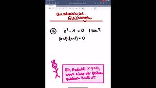 Quadratische Gleichungen Wurzel Binomische Formel pqFormel Mathe Shorts Abi MatheTipps [upl. by Ahsinnod195]