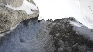 Goulotte La Pépite Petite Aiguille Verte Chamonix MontBlanc montagne alpinisme mixte [upl. by Natsyrt796]