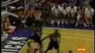 Allen Iverson Reverse Alleyoop Dunk vs St John 9596 NCAA [upl. by Anaj]