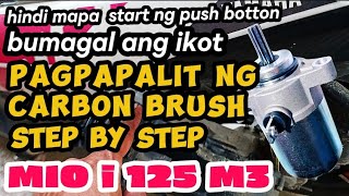 PAANO MAG PALIT NG CARBON BRUSH MIO I 125 STARTING PROBLEM YAMAHA nmax mio [upl. by Myrwyn151]