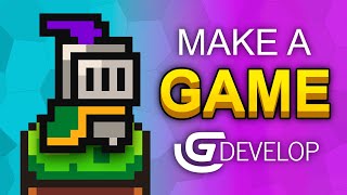 How To Make A Video Game  GDevelop Beginner Tutorial [upl. by Brocky]