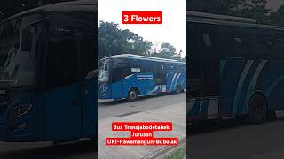 Bus Transjabodetabek Jurusan UKIRawamangunBubulak PP shorts [upl. by Akkeber]