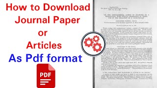 How to download journal papers for free  How to download articles from google scholar in tamil [upl. by Calvo]