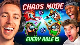 MINIMINTER REACTS TO SIDEMEN AMONG US ULTRA CHAOS MODE EVERY SINGLE ROLE TURNED ON [upl. by Stanfill]