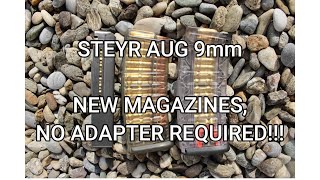 STEYR AUG 9mm  NEW MAGAZINES FROM STEYR ARMS NO ADAPTER REQUIRED [upl. by Ailat643]