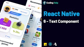 React Native  06 Text Component [upl. by Anaitak43]