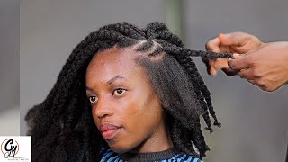 How To Do FLUFFY NATURAL BRAIDING  Beginners Tutorial  Natural Hairstyles [upl. by Haggar534]