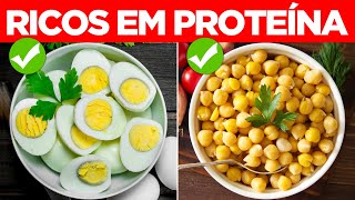 14 alimentos ricos em proteína para emagrecer e ganhar massa muscular [upl. by Seftton]