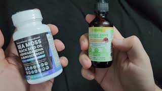 Sea Moss Supplement Black Seed Oil Ashwagandha Turmeric Bladderwrack Review [upl. by Nosyerg]