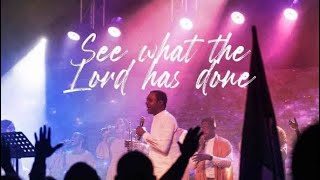 Nathaniel Bassey  See what the Lord has done Lyric video [upl. by Tybie]