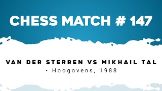 Van der Sterren vs Mikhail Tal • Hoogovens 1988 [upl. by Meldon]