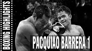 Manny Pacquiao vs Marco Antonio Barrera 1 Highlights [upl. by Llig]