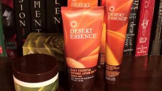 Desert Essence Haul night cream defense lotion spf eye cream [upl. by Elissa463]