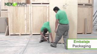 10 Loading Liftvan  Embalaje de vanes de madera [upl. by Nerval]