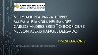 INVESTIGACIÓN 2 UNIMINUTO MAYO 2024 NRC 353 [upl. by Aletse]