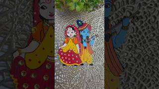 Radha Krishna Painting shorts youtubeshorts radhakrishna krishna diy [upl. by Brigitte]