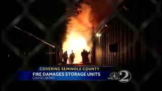 Casselberry storage warehouse burns [upl. by Chariot]