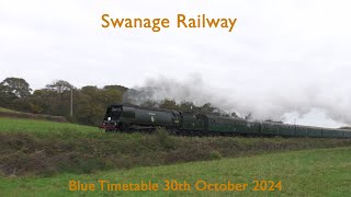 Autumn tints at Swanage Railway 301024 [upl. by Sorilda]