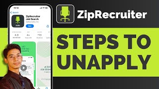 How To Unapply On ZipRecruiter [upl. by Mittel]