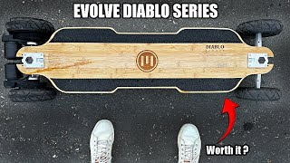 Evolve Diablo Bamboo Series Electric skateboard  First impressions [upl. by Ocirderf287]