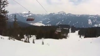 Dachstein West Gosau Piste 2 Talabfahrt Hornspitz II [upl. by Arakahs77]