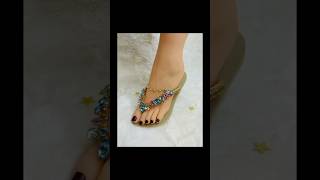 Jewelled new designed beautiful slippers YouTube shortshort viralsubscribe [upl. by Chansoo331]