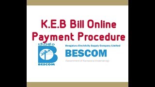 HOW TO PAY BESCOM  KEB BILL ONLINE EASY METHOD [upl. by Laehcor455]