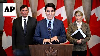 Trudeau speaks after Canada expels Indian diplomats in dispute over 2023 killing [upl. by Payton]