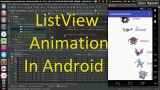 ListView Animation In Android [upl. by Ericha]