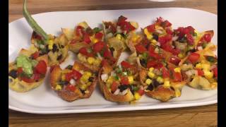 Black Bean Nacho Cups [upl. by Aneetsirhc866]