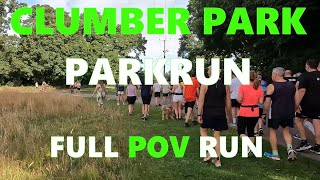 Clumber Park Parkrun FULL POV RUN 10082024 [upl. by Peatroy]