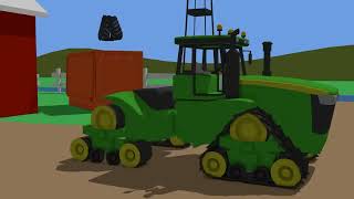 Farm Work Tractors for children and Bayby i Machines for the farmer  Big Tractor on Caterpillars [upl. by Idissac]